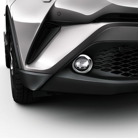 Genuine Toyota C-HR Fog Lamp Surrounds, Chrome