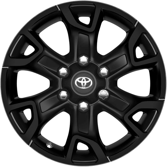 Genuine Toyota Hilux 18" Alloy Wheel, 6 Spoke, Matte Black