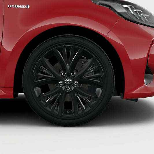 Genuine Toyota Yaris 17" Alloy Wheel, 5-Multi Spoke, Black