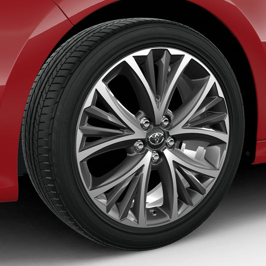 Genuine Toyota Yaris 17" Alloy Wheel, 5-Multi Spoke, Anthracite Machined