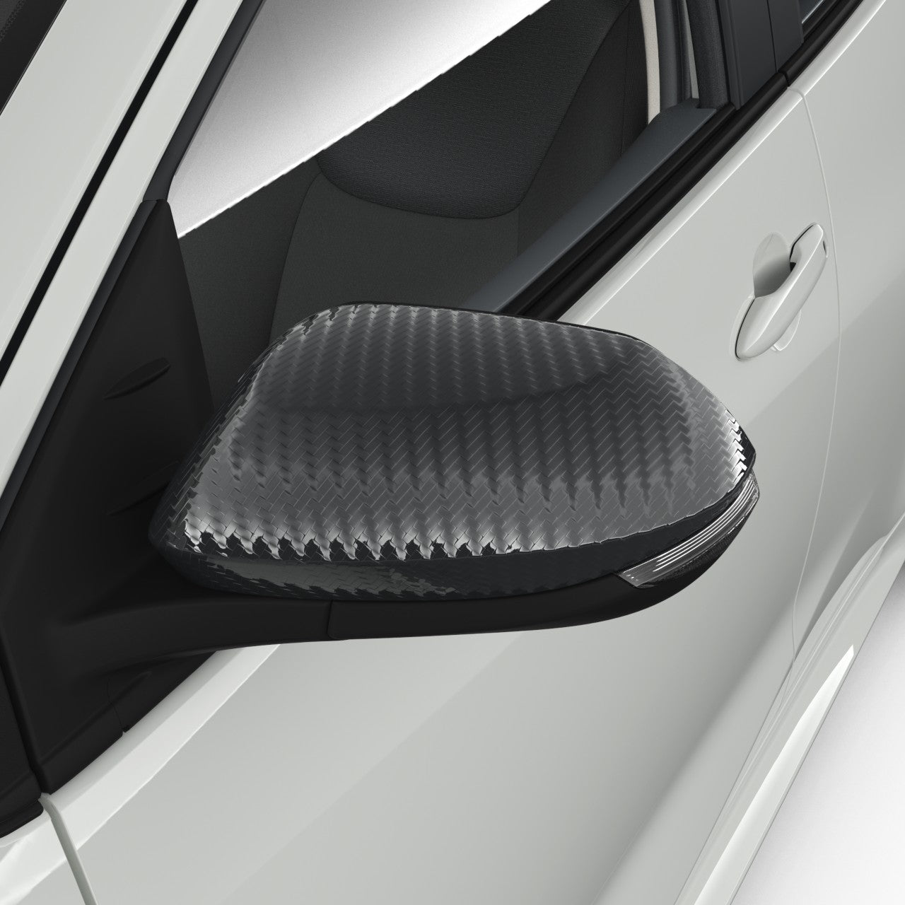 Genuine Toyota Yaris Mirror Covers - Carbon Look
