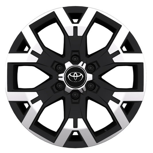 Genuine Toyota Land Cruiser 20" Alloy Wheel, 6-Spoke Matt Black Machined