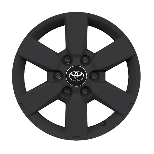 Genuine Toyota Land Cruiser 18" Alloy Wheel, 6-Spoke Matt Black