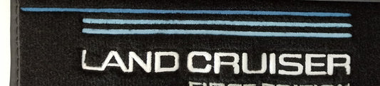Genuine Toyota Land Cruiser Front First Edition Carpet Mats, Light Dark Bondi Blue