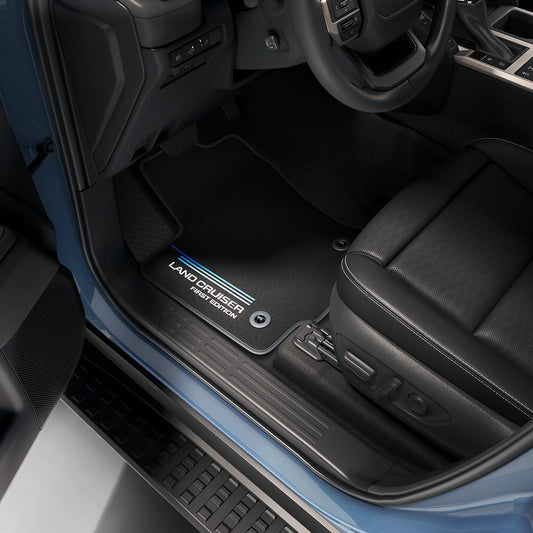 Genuine Toyota Land Cruiser First Edition Carpet Mats, Light Dark Bondi Blue