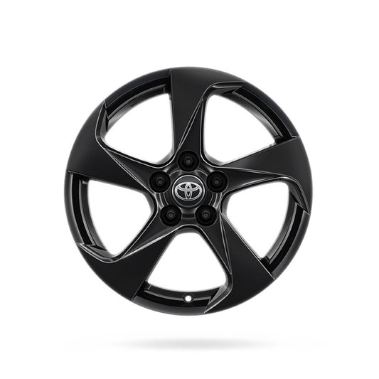 Genuine Toyota Prius Plugin 17" Alloy Wheel, 5-Spoke Glossy Black