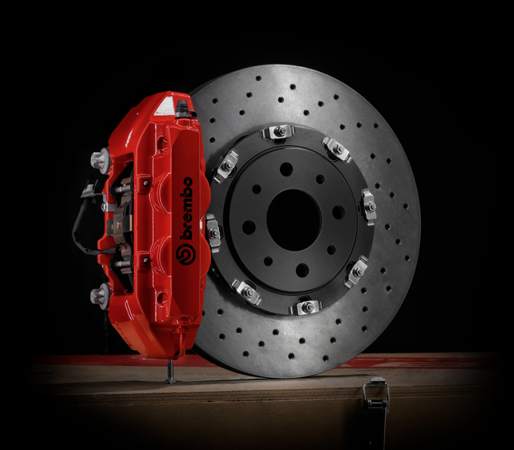 Genuine Abarth 500 Brembo Brake Kit (Red)