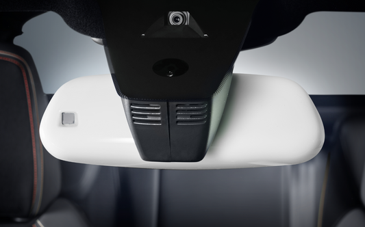 Genuine Fiat Grande Panda Interior Mirror Cover, Blanc Banquise (White)