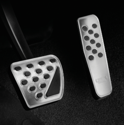 Genuine Jeep Grand Cherokee Stainless Steel Pedal Cover Kit, Automatic Transmission