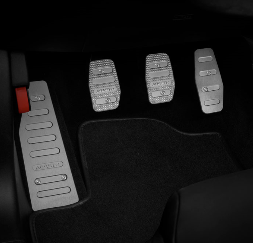 Genuine Abarth 500 Aluminium Sports Pedals - Manual Transmission