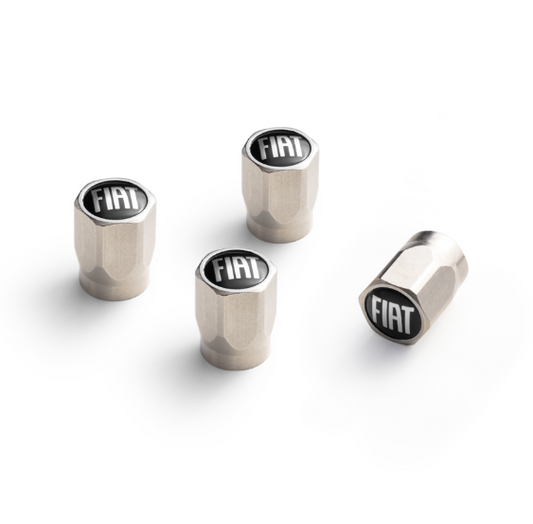 Genuine Fiat Tyre Valve Caps With Fiat Logo