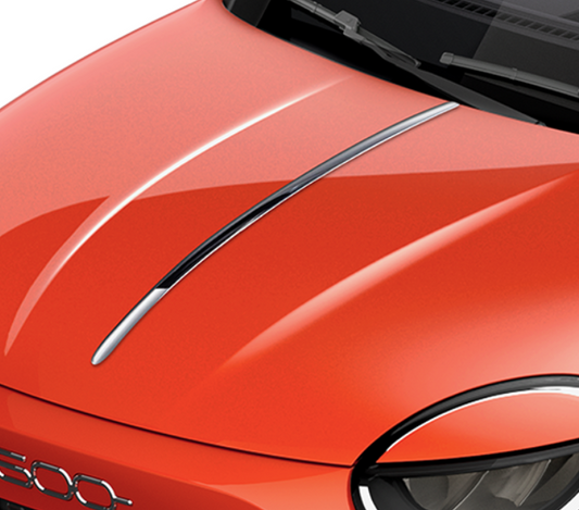 Genuine Abarth 600e Chrome Bonnet Line