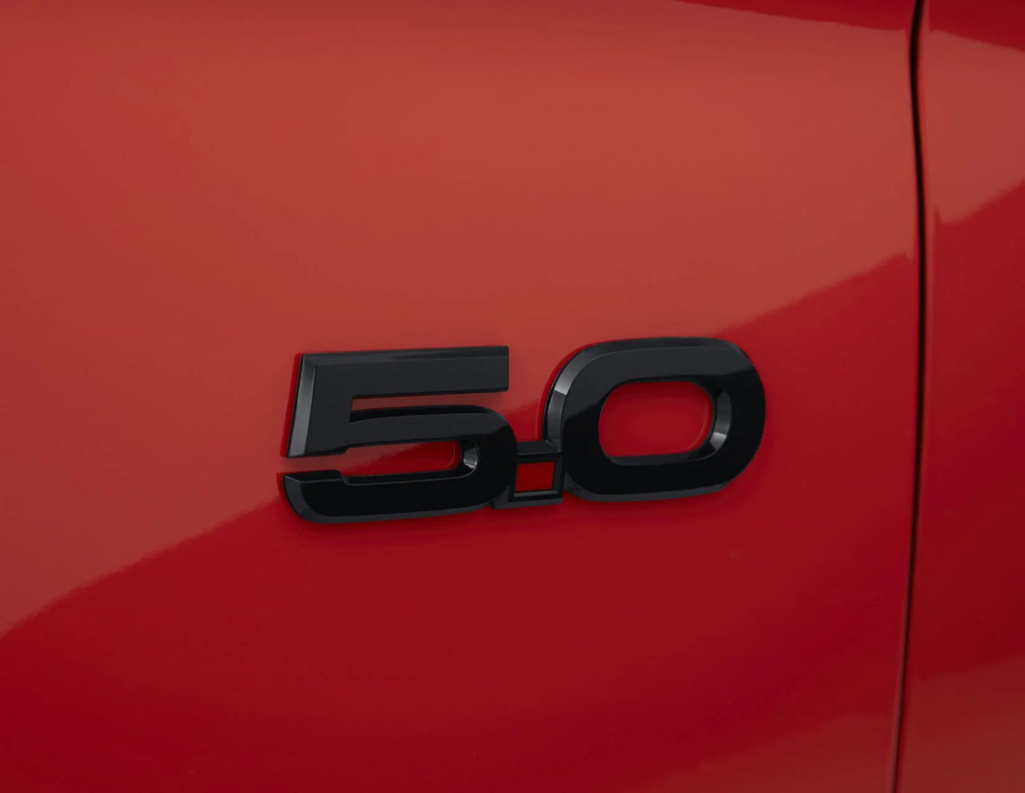 Genuine Ford Mustang Gloss Black 5.0 Badges, Pair