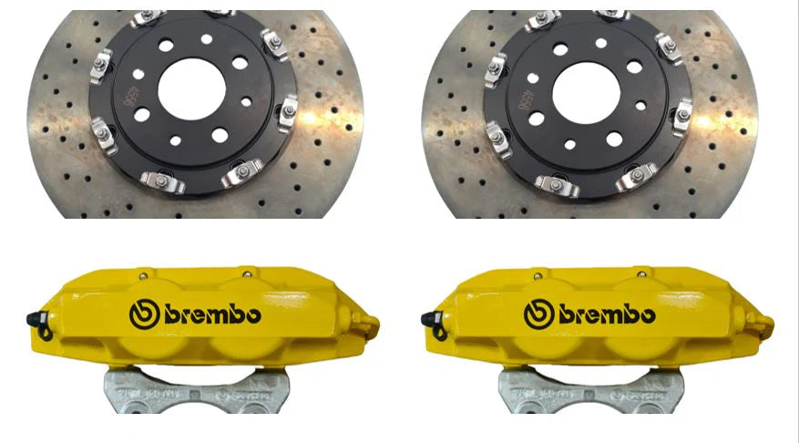 Genuine Abarth 500/595 Brembo Brake Kit (Yellow)