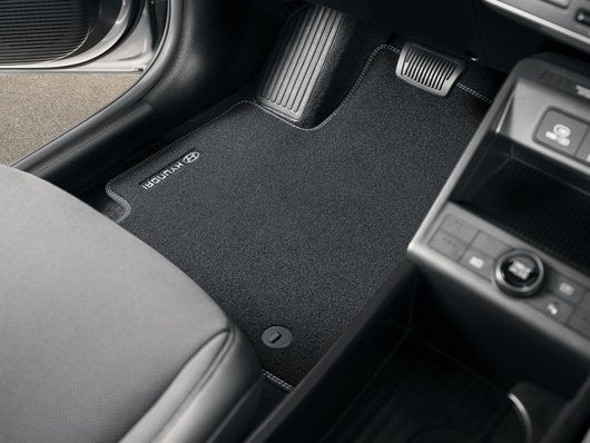 Genuine Hyundai Kona Textile Floor Mats, Velour, RHD