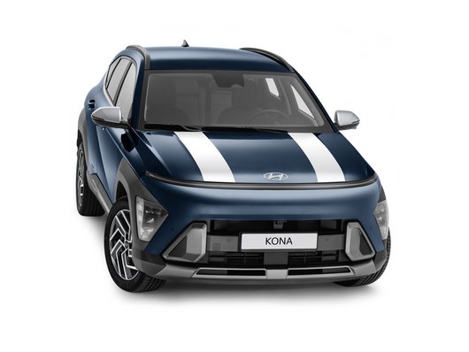 Genuine Hyundai Kona Decals, Racing Stripes, Glossy White