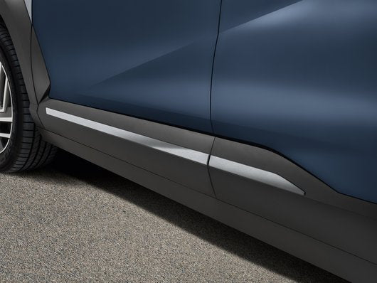 Genuine Hyundai Kona Side Trim Lines, Brushed Aluminium Optic