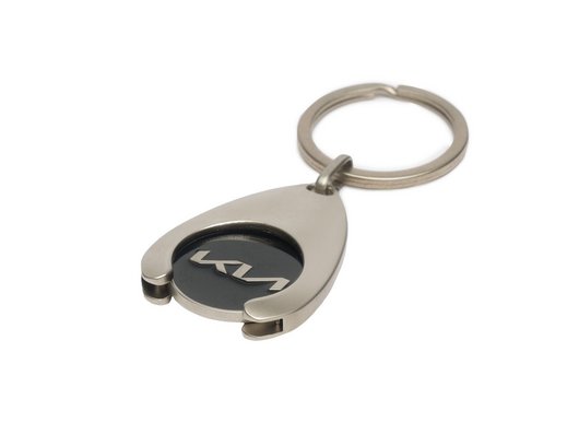 Genuine Kia Key Ring, With Trolley Coin