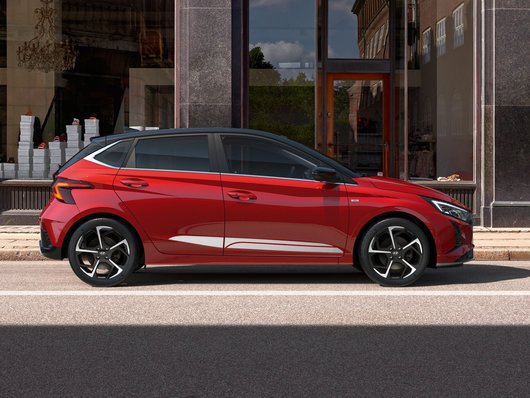 Genuine Hyundai I20 Decals, Sport Stripes, Glossy White