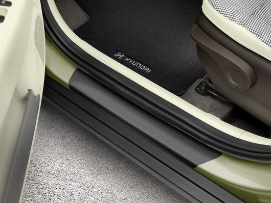 Genuine Hyundai Inster Door Sill Protection Foils, Black