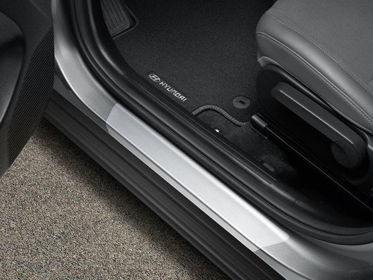 Genuine Hyundai Kona Hybrid Door Sill Protection Foils, Transparent