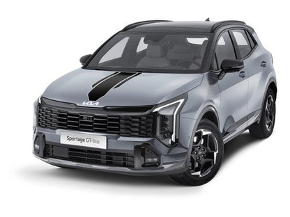 Genuine Kia Sportage Phev Decals, Racing Stripes, Black And White