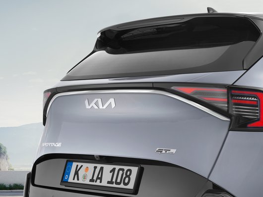 Genuine Kia Sportage Phev Gt-Line Tailgate Trim Line, Chrome Optic
