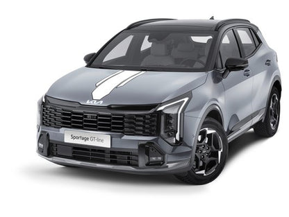 Genuine Kia Sportage Hev Decals, Racing Stripes, White And Black