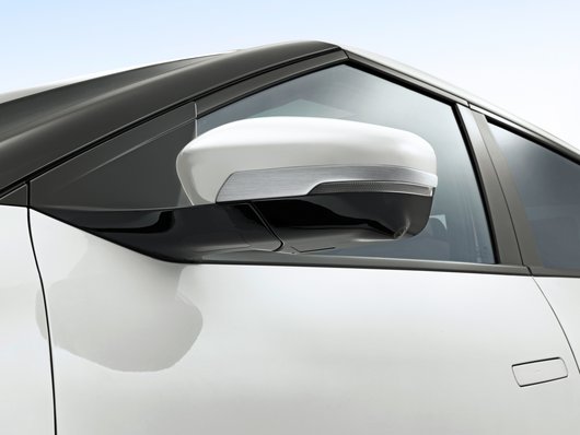 Genuine Kia EV4 Door Mirror Trims, Brushed Aluminium Optic