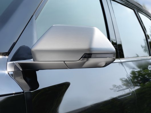 Genuine Kia EV5 Door Mirror Caps, Brushed Aluminium Optic