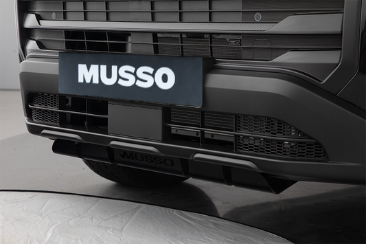 Genuine KGM Musso Black Metal Skidplate
