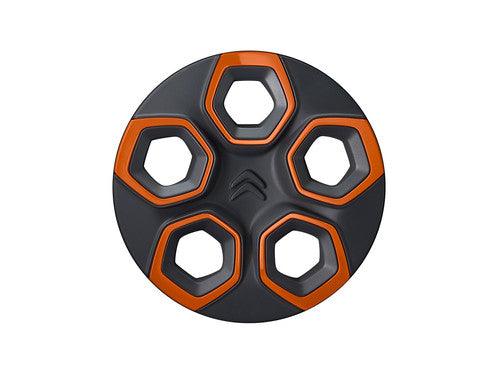 Genuine Citroen Ami Set Of 4 Wheel Trims - Orange