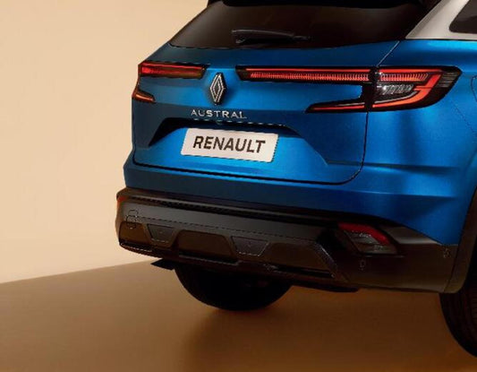 Genuine Renault Austral Rear Bumper Lower Insert, Carbon-Effect