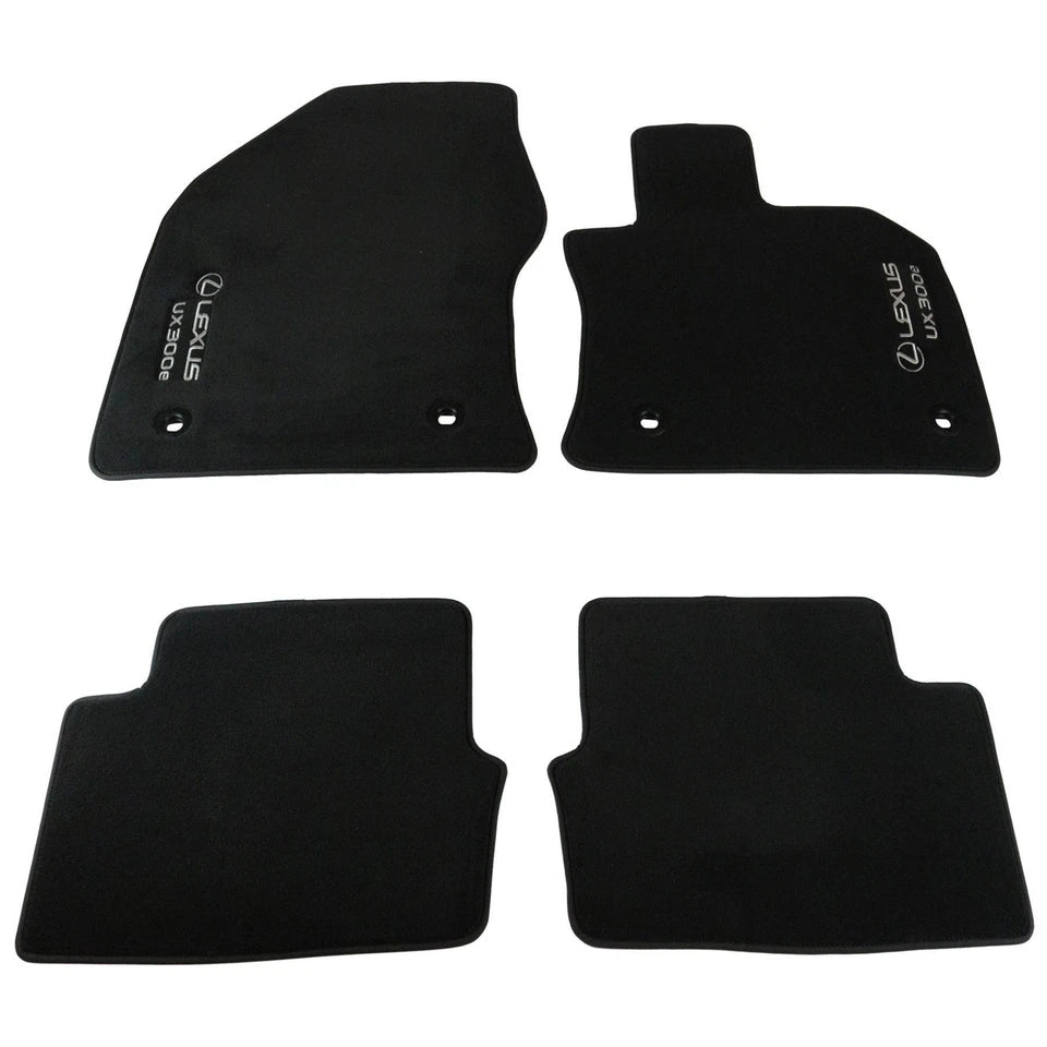 Genuine Lexus UX Front & Rear Textile Mats Black