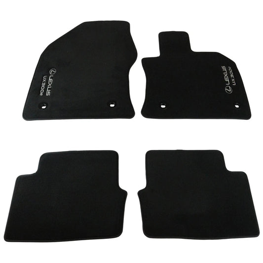 Genuine Lexus UX Front & Rear Textile Mats Black