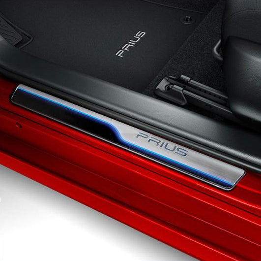 Genuine Toyota Prius Plugin Scuff Plates - Illuminated