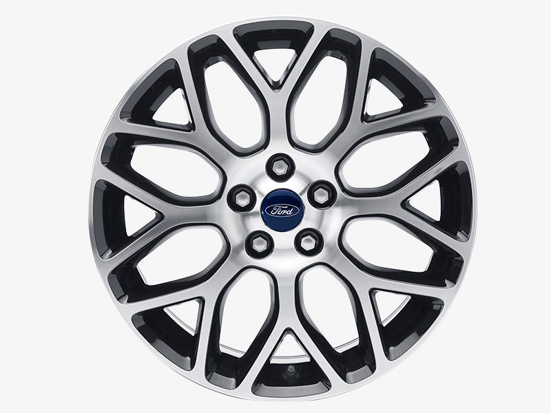Genuine Ford C-Max 18" 8-Spoke Y Design Single Panther Black Machined Finish Alloy Wheel