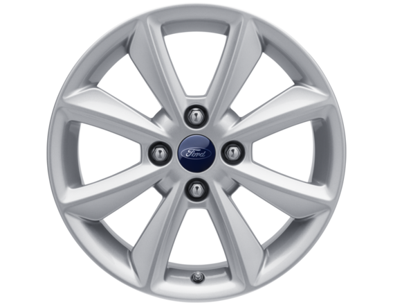 Genuine Ford Fiesta 16" Alloy Wheel 8 Spoke Design - Sparkle Silver