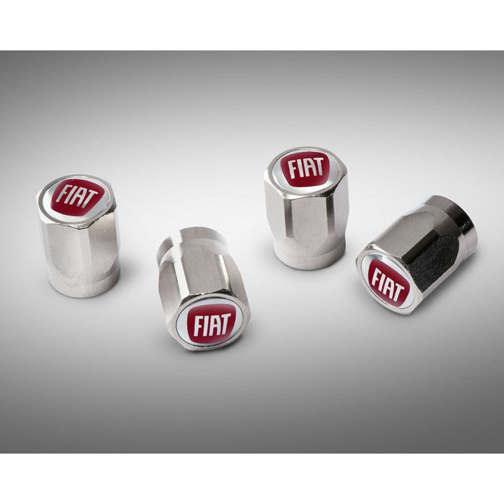 Genuine Fiat Valve Caps With Fiat Logo