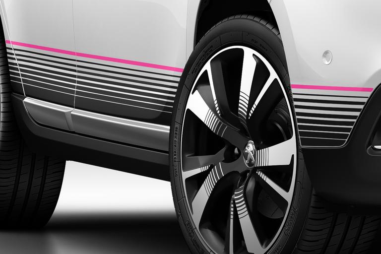 Genuine Peugeot 2008 Body Sill Sticker Set In Downtown Flash Pink (Set ...
