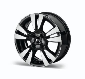 Genuine Citroen Ds3 16" Ashera Alloy Wheel In Black And Silver (Set Of 4)