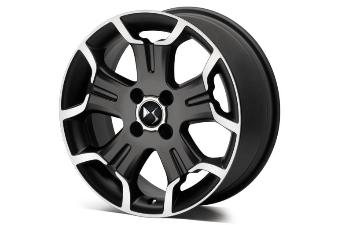 Genuine Citroen Ds3 17" Bellone Alloy Wheel In Black And Silver (Set Of 4)