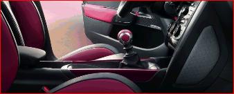 Genuine Citroen Ds4 6 Speed Gear Knob In Purple Red Leather