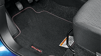 Genuine Suzuki Baleno Deluxe Carpet Mat Set With Red Stiching