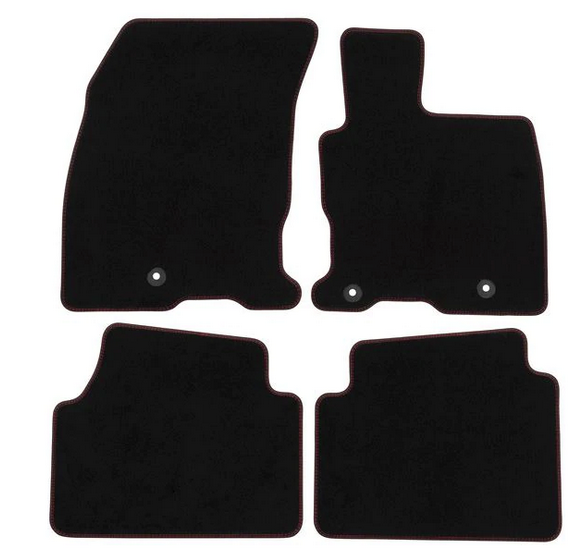 Genuine Ford Kuga Velour Floor Mat Set With Red Stitching (Read Description)