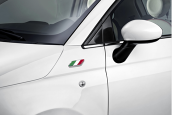 Genuine Fiat 500 Italian Wing Badge