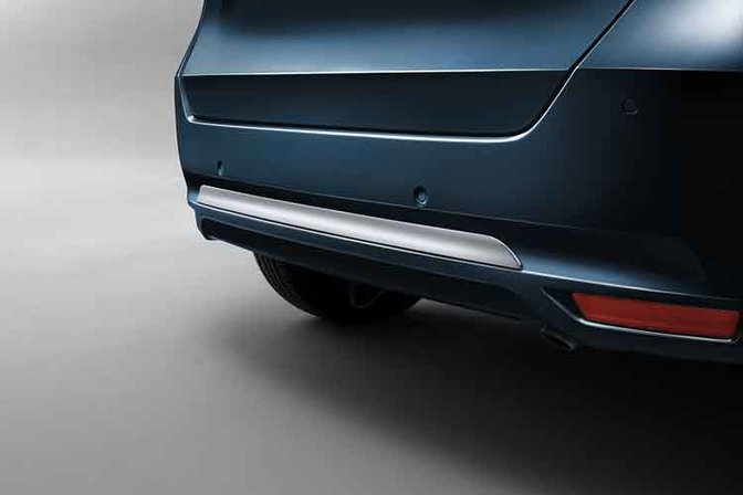 Genuine Honda Jazz Hybrid Rear Lower Bumper Decoration - Matte Silver