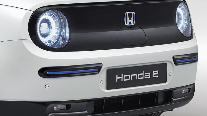 Genuine Honda E Bumper Mouldings - Black And Blue Accents