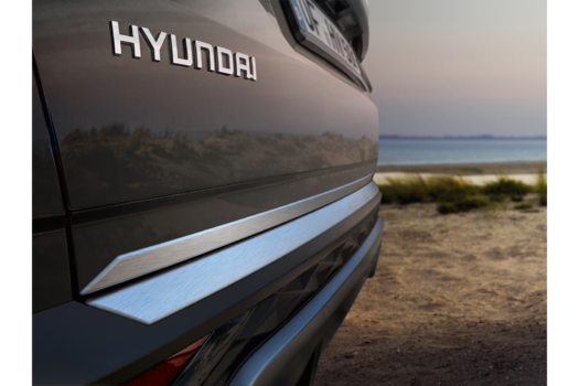 Genuine Hyundai Tucson Tailgate Trim Line - Brushed Aluminium
