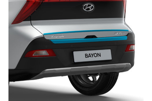 Genuine Hyundai Bayon Rear Bumper Trim - Aqua Turquoise